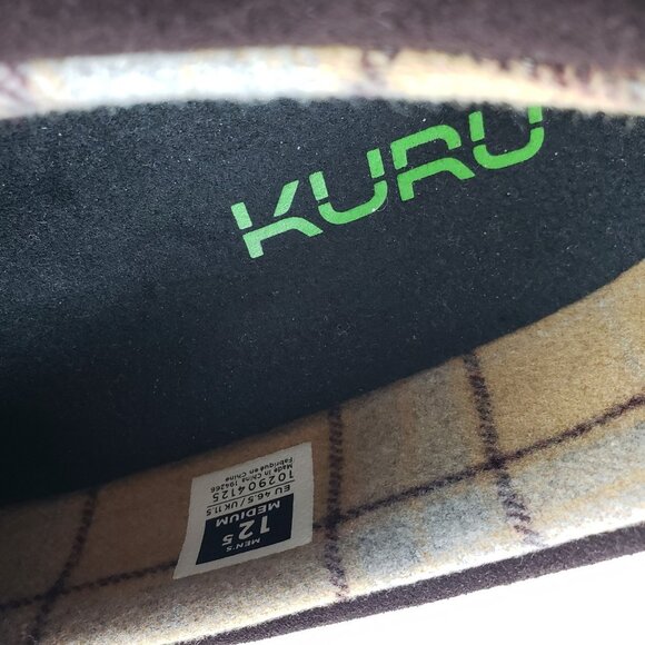 Kuru Loft Suede Moccasin Slipper Mens 12.5 Brown Slip On Rubber Sole House Shoe - Picture 10 of 12